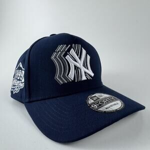 New York Yankees Hat Cap Strap Back One Size Blue Baseball World Series New Era